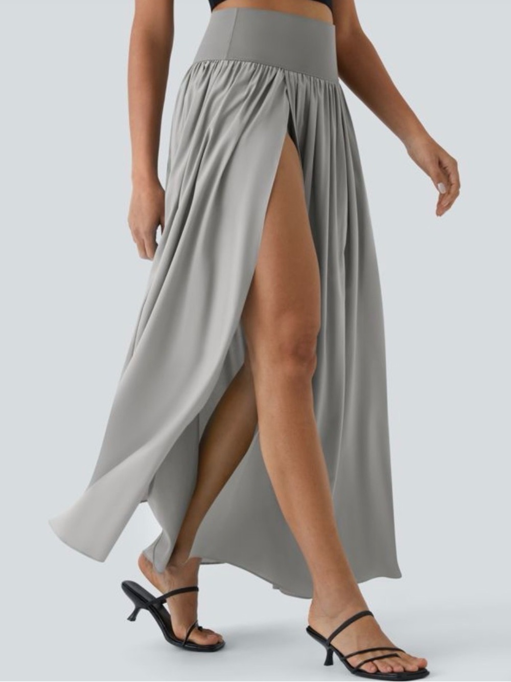 Halara Breezeful High-Waisted Split 2-in-1 Maxi Skirt